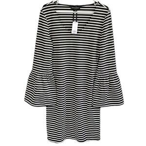 NWT Banana Republic Bell Sleeve Striped Dress